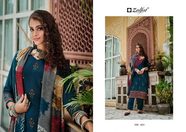 Zulfat Nusrat Pure Wool Pashmina Designer Exclusive Dress Material Collection